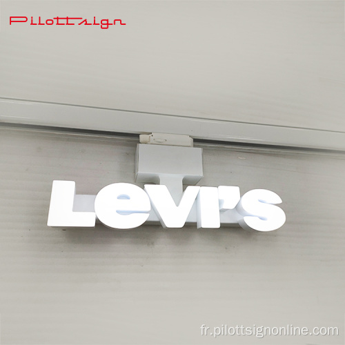 Magasins de marque célèbres Boîte lumineuse LED en lettres acryliques